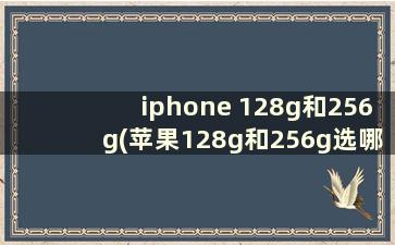 iphone 128g和256g(苹果128g和256g选哪个差价为什么那么多)